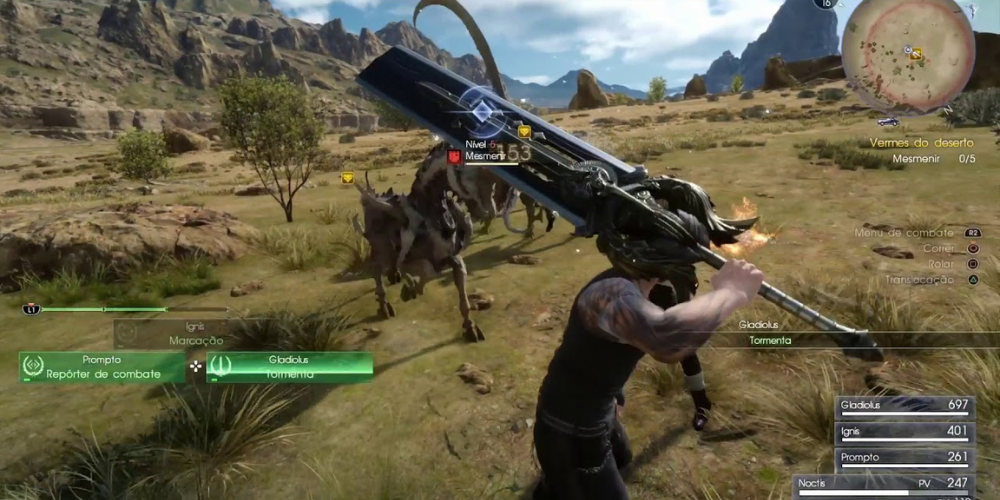 Final Fantasy XV gameplay