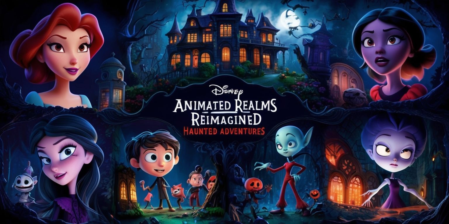 Animated Realms Reimagined: Iconic Characters in Haunted Adventures