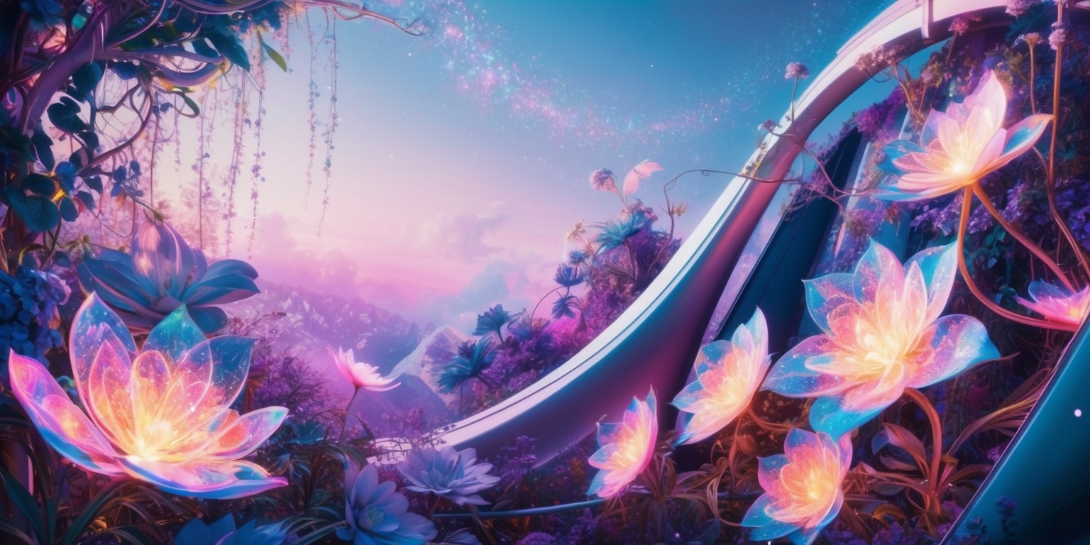 Celestial Shifts: Exploring the Cosmic Alchemy of a Virtual Garden