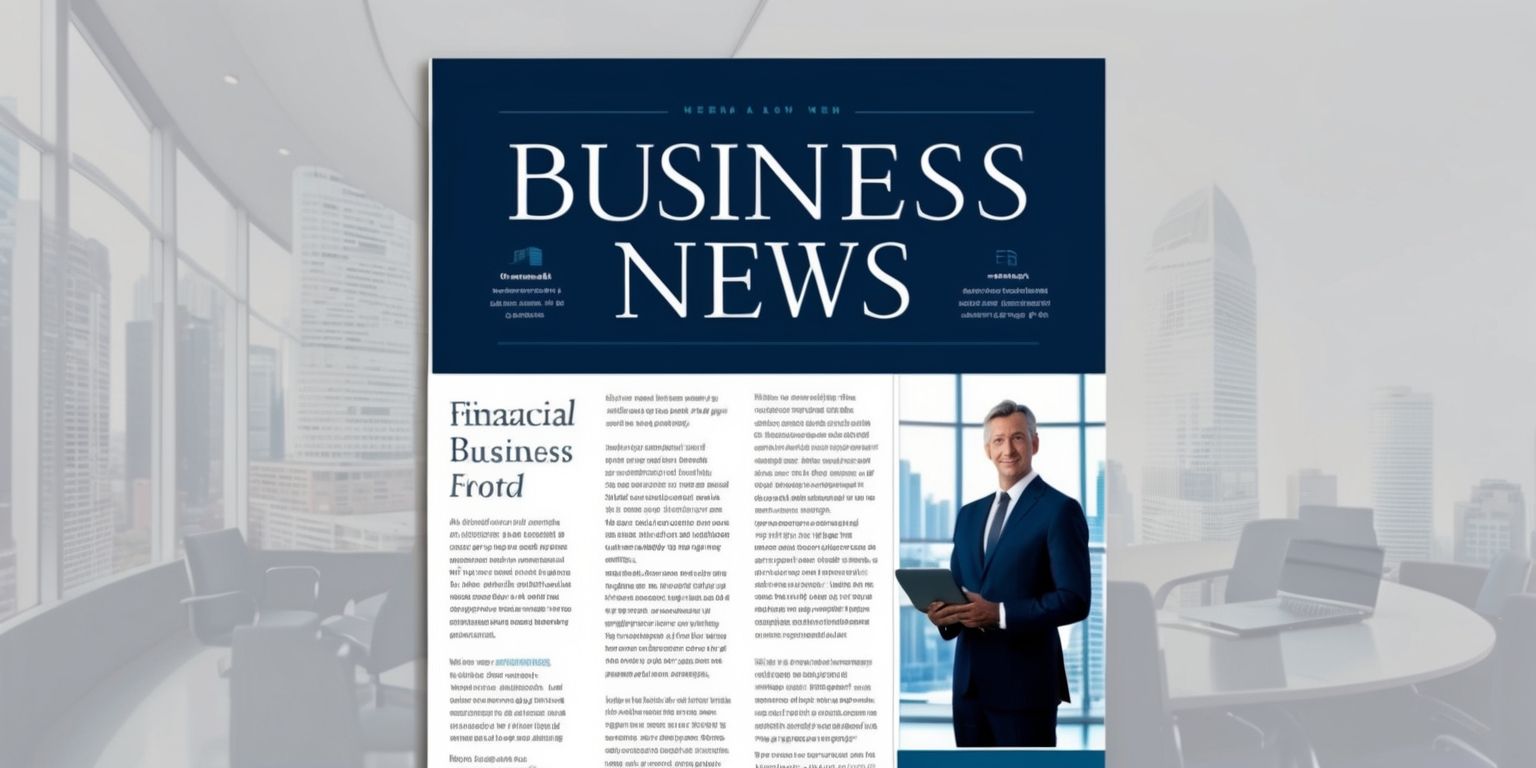 A business news article with a formal headline in a bold serif font, set against a neutral background, featuring a high-quality image of a professional business setting, such as a cityscape or a boardroom, with a color scheme of navy blues and whites, and a layout that includes a mix of short paragraphs and bullet points, with a serious-looking journalist or businessperson in the foreground, possibly with a laptop or notebook, and a subtle company logo or graph in the corner, highlighting a sense of professionalism and financial expertise, with a clear and concise font used throughout the article, and a prominent call-out or pull quote to draw the reader's attention to a key point or statistic.