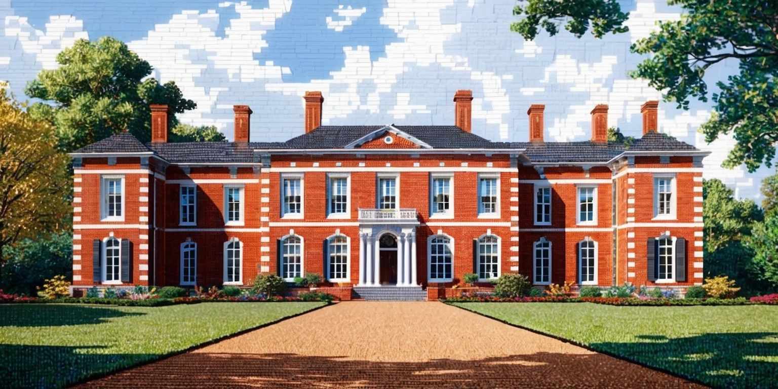 Reviving Elegance: The 4,711-Piece Brick Tribute to a Storied Manor